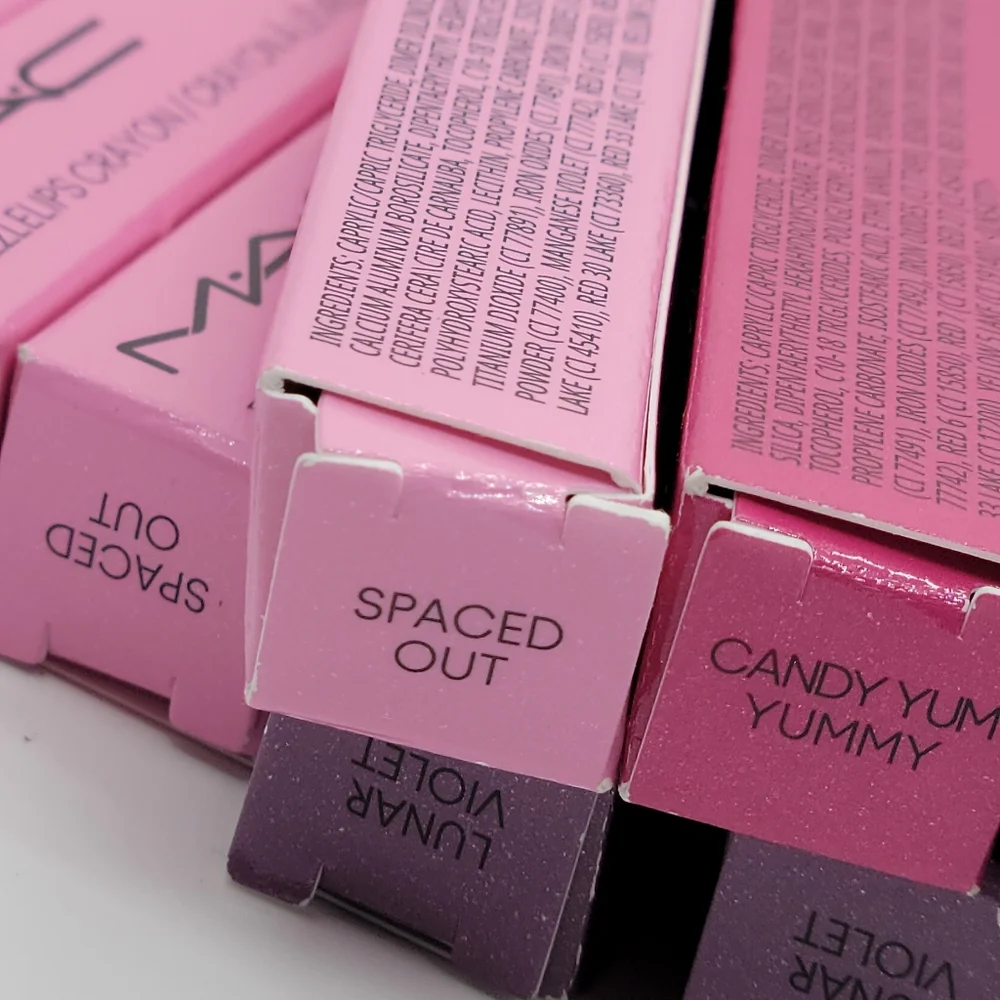 MAC Cosmetics Dazzlelips Crayon Lipstick Spaced Out Pink Pearl Brand New in Box